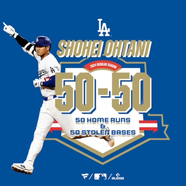 大谷翔平選手50/50達成記念Tシャツ（キッズサイズ）